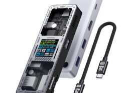 Dockcase USB-C dock with built-in information display