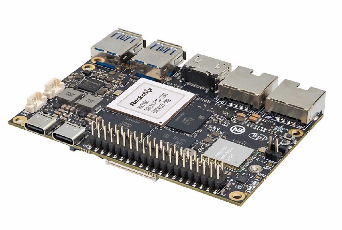 Banana Pi BPI-M7 - Un SBC Rockchip RK3588 fin avec double 2,5 GbE, stockage M.2 NVMe, HDMI 2.1 et plus encore