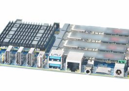 Le kit NAS FriendlyELEC CM3588 est livré avec quatre sockets M.2 Key-M 2280 PCIe Gen 3 x1 24 Le kit NAS FriendlyELEC CM3588 est livré avec quatre sockets M.2 Key-M 2280 PCIe Gen 3 x1