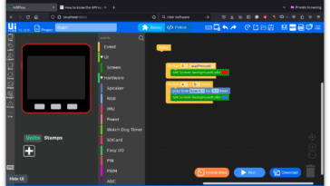 M5Stack publie des implémentations de serveur local de l'IDE Web de programmation visuelle UIFlow