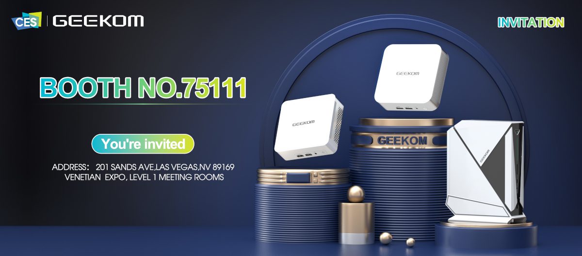 GEEKOM dévoile sa présence au CES 2024 (Sponsorisé)