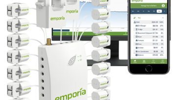 Le moniteur d'énergie Emporia Vue Gen 2 est livré avec 16 pinces CT, prend en charge l'alimentation monophasée et triphasée