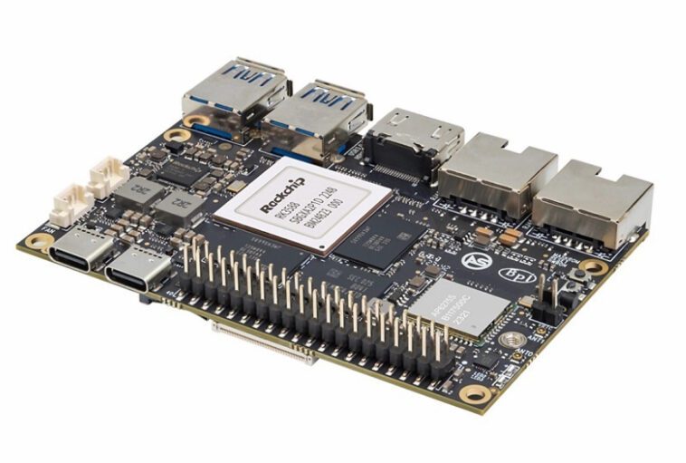 Banana Pi BPI-M7 - Un SBC Rockchip RK3588 fin avec double 2,5 GbE, stockage M.2 NVMe, HDMI 2.1 et plus encore 1 Banana Pi BPI-M7 - Un SBC Rockchip RK3588 fin avec double 2,5 GbE, stockage M.2 NVMe, HDMI 2.1 et plus encore