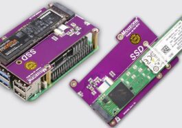 The Mcuzone MPS2280 M.2 NVME HAT for Raspberry Pi 5 supports 2280 SSDs and uniquely allows for 22110 SSDs to be attached using zip ties.