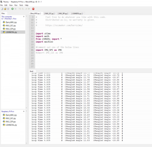 BerryIMU Pico Thonny