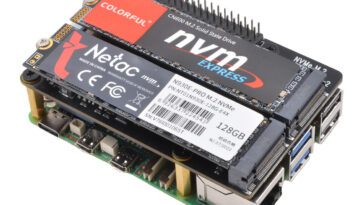 Ajoutez deux SSD M.2 NVMe au Raspberry Pi 5 avec Geekworm X1004 HAT+