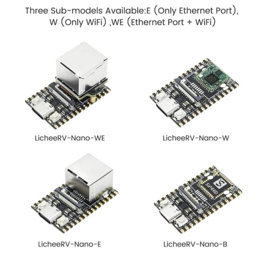 Modèles LicheeRV Nano WiFi 6 Ethernet