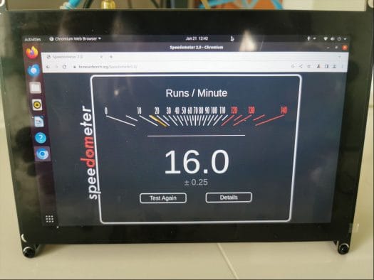 Compteur de vitesse ODROID-M1S 2.0 référence chrome Compteur de vitesse ODROID-M1S 2.0 référence chrome