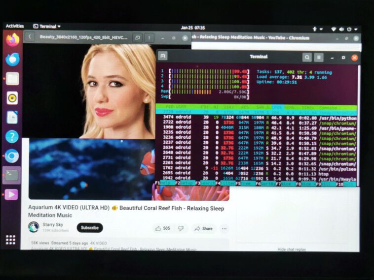 Test ODROID-M1S - Partie 2 : benchmarks et tests de fonctionnalités Ubuntu 20.04 1 Revue ODROID-M1S - Partie 2 : benchmarks et tests de fonctionnalités Ubuntu 20.04