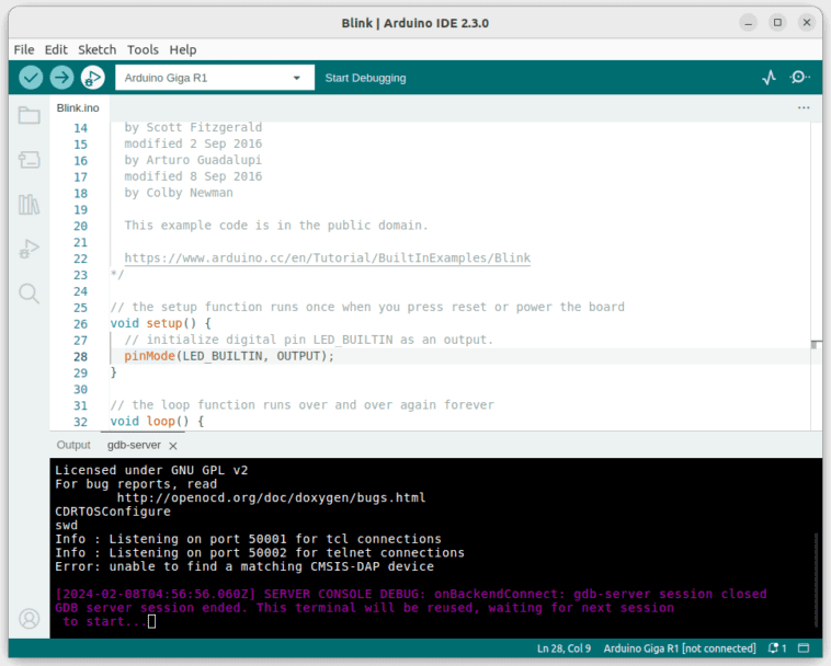 Arduino IDE 2.3 publié avec la fonctionnalité Debug désormais considérée comme stable 1 Arduino IDE 2.3 publié avec la fonctionnalité Debug désormais considérée comme stable