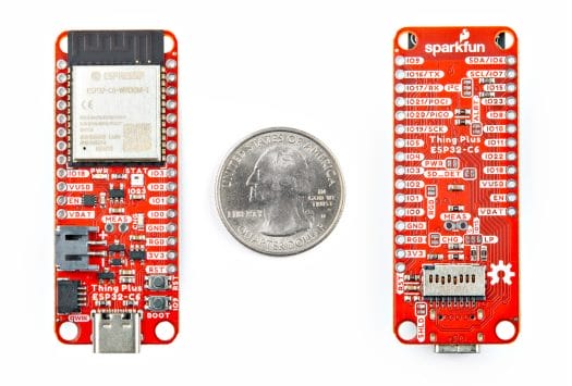 Carte ESP32-C6, batterie LiPo flash 16 Mo Carte ESP32-C6 avec 16 Mo de flash, prise en charge de la batterie LiPo