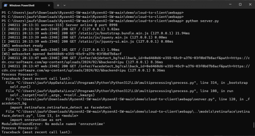 Serveur logiciel RyzenAI Serveur logiciel RyzenAI