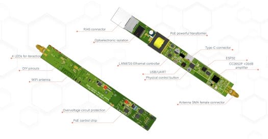 Carte Ethernet Poe Zigbee CC2652P Texas Instruments Carte Ethernet PoE Zigbee CC2652P Texas Instruments