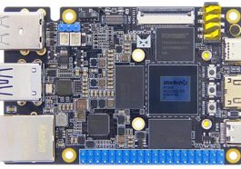 Ordinateur à cartes EmbedFire LubanCat 4 - Une carte de développement Rockchip RK3588S avec une prise mini PCIe pour WiFi ou 4G LTE