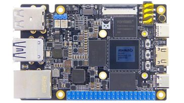 Ordinateur à cartes EmbedFire LubanCat 4 - Une carte de développement Rockchip RK3588S avec une prise mini PCIe pour WiFi ou 4G LTE