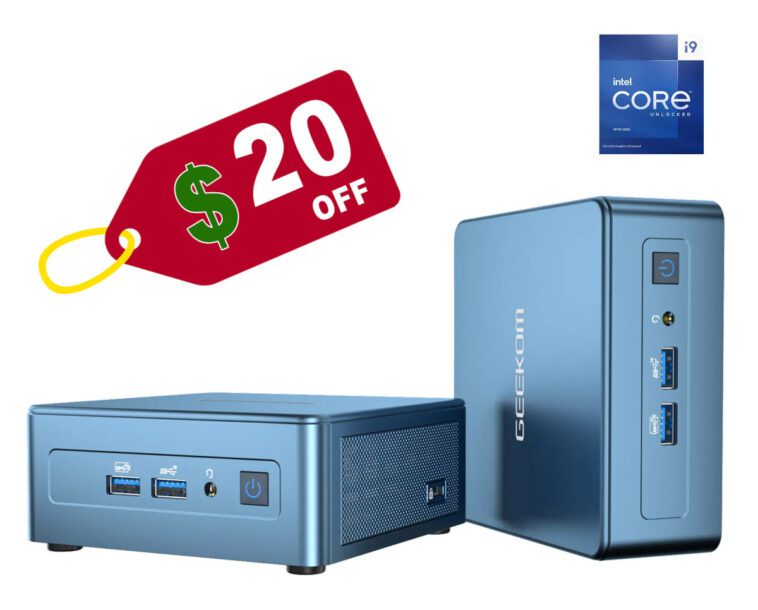 Codes promo de 20 $ pour le mini PC GEEKOM Mini IT13 avec Core i7-13620H, 32 Go de RAM, 1 To de SSD NVMe (sponsorisé) 1 Codes promo de 20 $ pour le mini PC GEEKOM Mini IT13 avec Core i7-13620H, 32 Go de RAM, 1 To de SSD NVMe (sponsorisé)