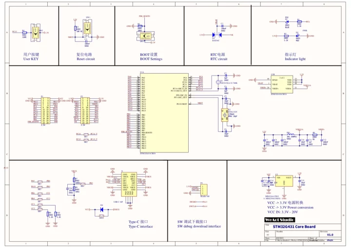 Schémas WeAct STM32G4 Schémas WeAct STM32G4
