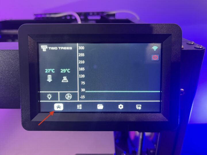 Affichage d'accueil de l'imprimante 3D Two Trees SK1 Affichage d'accueil de l'imprimante 3D Two Trees SK1