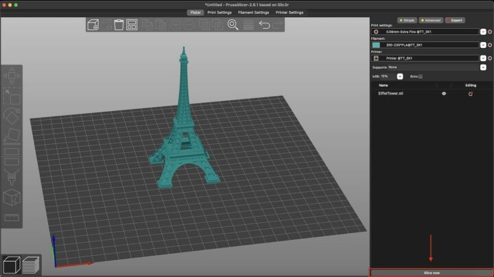 Modèle de tranche PrusaSlicer avec PrusaSlicer Modèle de tranche PrusaSlicer avec PrusaSlicer