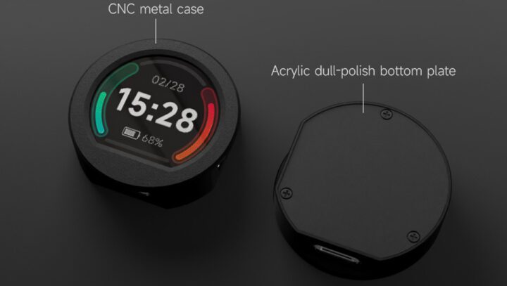 Waveshare RP2040 LCD 0,99 B Écran arrondi haut et bas