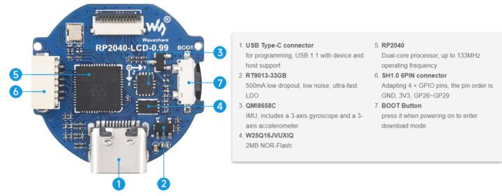 1709987526 519 Lecran arrondi de 099 alimente par Raspberry Pi RP2040 est