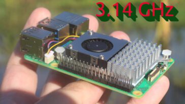 Raspberry Pi 5 overclocked 3.14 GHz