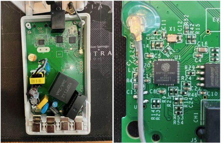 Anneau Sonoff POW à l'intérieur