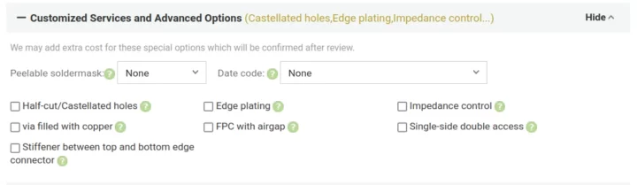 Services de personnalisation PCBWay Commande de PCB flexible Services de personnalisation PCBWay Commande de PCB flexible