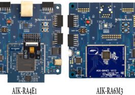 Les kits de référence Renesas AIK-RA4E1 et AIK-RA6M3 sont conçus pour un développement accéléré d'IA/ML 4 Renesas AIK-RA4E1 and AIK-RA6M3 dev boards boost AI/ML development, featuring different MCUs, Pmod ports, and Ethernet support on the RA6M3 only.