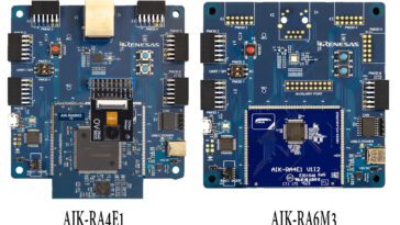 Renesas AIK-RA4E1 and AIK-RA6M3 dev boards boost AI/ML development, featuring different MCUs, Pmod ports, and Ethernet support on the RA6M3 only.