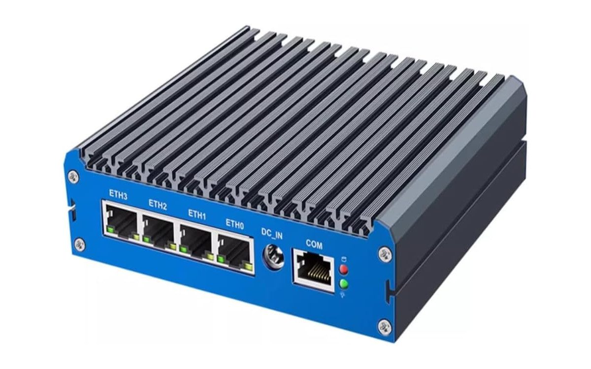 Le mini PC sans ventilateur INCTEL N100 et le micro-pare-feu sont livrés avec quatre ports 2,5 GbE utilisant des contrôleurs Intel i226V 51 Intel N100 quad 2.5GbE router mini PC