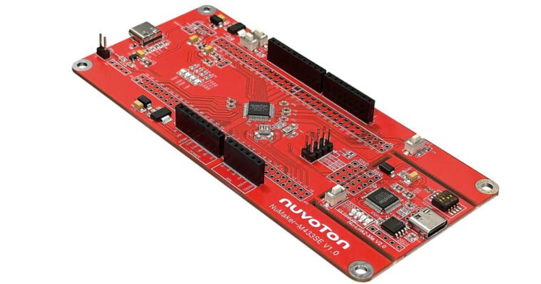 Nuvoton lance les microcontrôleurs Arm Cortex-M4F à très faible consommation de la série M433 et la carte de développement NuMaker-M433SE 1 Nuvoton NuMaker M433SE development board