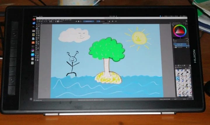 Kamvas Pro 16 (2,5K) avec Krita sur Ubuntu 22.04 Kamvas Pro 16 (2,5K) avec Krita sur Ubuntu 22.04