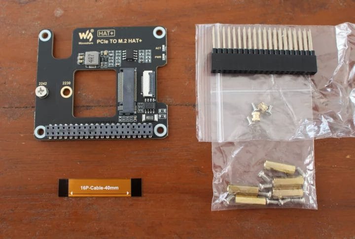 Waveshare PCIe vers M.2 HAT+ Waveshare PCIe vers M.2 HAT+