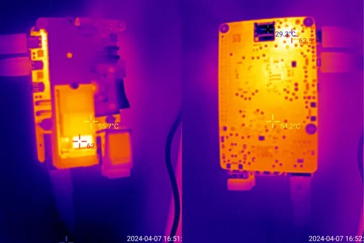Image thermique GEEKWORM X1001 M.2 PCIe HAT Raspberry Pi 5 Image thermique GEEKWORM X1001 M.2 PCIe HAT Raspberry Pi 5