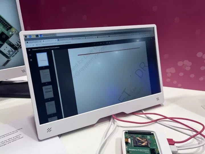 Moniteur Raspberry Pi 15,6 pouces Moniteur Raspberry Pi 15,6 pouces à Embedded World 2024