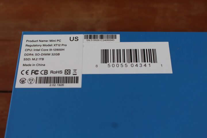 Spécifications du bas du mini PC