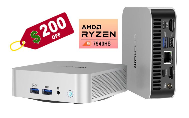 Obtenez 200 $ de réduction sur le mini PC GEEKOM A7 AMD Ryzen 9 7940HS (sponsorisé) 1 GEEKOM A7 $200 coupon code