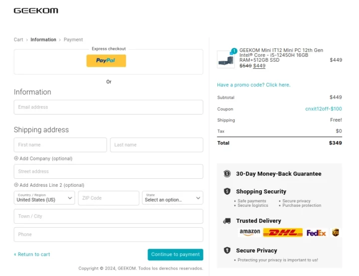 GEEKOM Mini IT12 Core i5-12450H 100 dollars de réduction GEEKOM Mini IT12 Core i5-12450H 100 dollars de réduction
