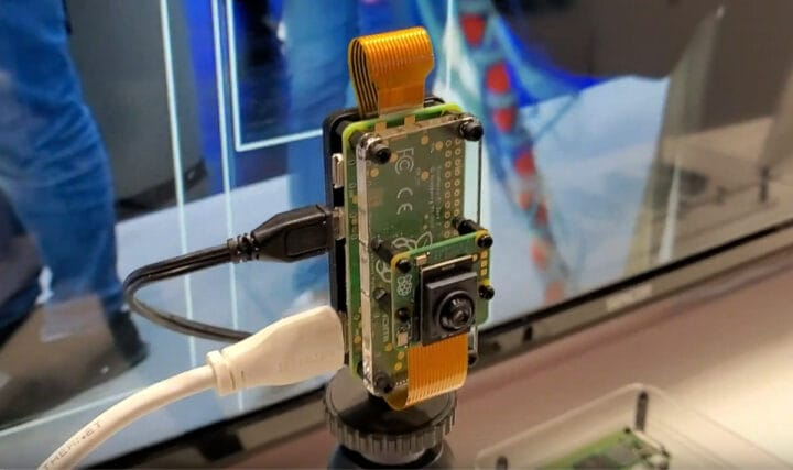 Caméra IA Raspberry Pi Sony IMX500 Caméra Raspberry Pi AI Sony IMX500 à Embedded World 2024