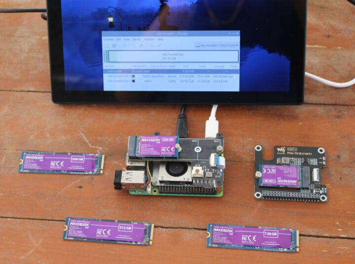 Test du SSD MAKERDISK M.2 NVMe Raspberry Pi 5 Test du SSD MAKERDISK M.2 NVMe Raspberry Pi 5
