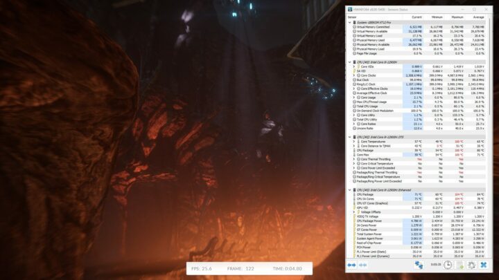 Test thermique Intel Core i9-12900H 3DMark Fire Strike Test thermique Intel Core i9-12900H 3DMark Fire Strike
