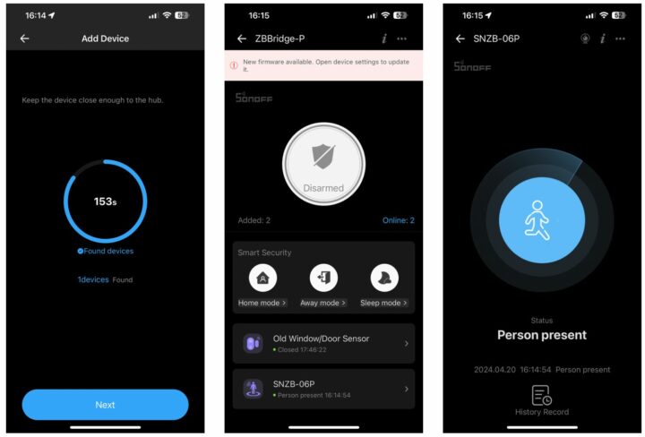 Sonoff SNZB 06P eWelinkA Sonoff SNZB 06P eWelinkA