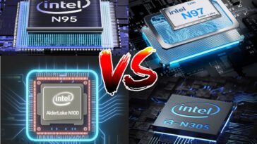 Intel N95 vs N97 vs N100 vs Core i3 N305 benchmarks