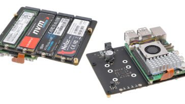 Raspberry Pi 5 four NVMe SSD NAS