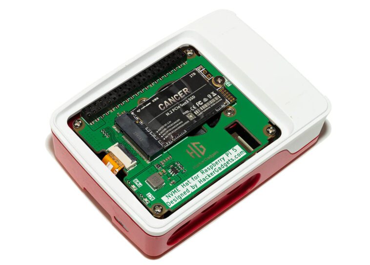 HackerGadgets NVME HAT+ pour Raspberry Pi 5 rentre dans le boitier officiel, garde le ventilateur 1 HackerGadgets NVME Hat for Raspberry Pi 5