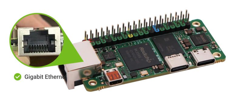 Radxa Zero 3E SBC offre Gigabit Ethernet et PoE dans le format Raspberry Pi Zero 2 W 1 Radxa Zero 3E
