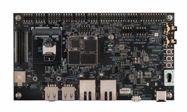 Carte support Compulab MCM-IMX93 Carte support Compulab MCM-IMX93 (système sur module basé sur NXP i.MX 93)