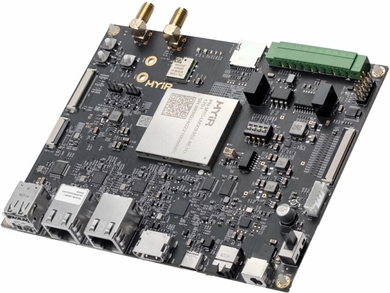Nouveau système sur modules basé sur NXP i.MX 93 lancé par MYiR, Variscite et Compulab 1 MYIR MYD-LMX9X development board (NXP i.MX 93 system-on-module)
