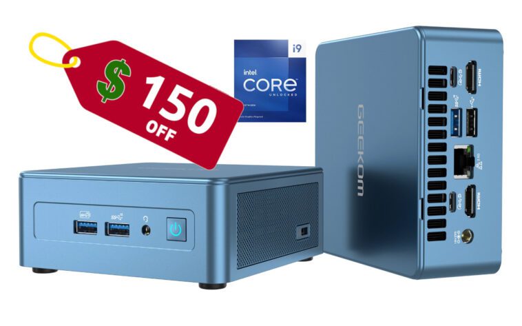 Le mini PC GEEKOM Mini IT13 Core i9-13900H est maintenant 150 $/150 £ moins cher (sponsorisé) 1 150 dollars discount GEEKOM Mini IT13 Core i9 mini PC